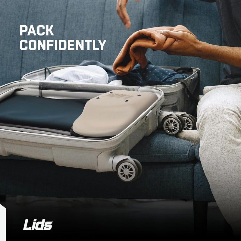 Lids Hat Travel Case – Baseball Cap Carrier for 6 Hats, Durable Camo Exterior with Black Interior, Storage with Handle & Adjustable Shoulder Strap, Hard Hat Organizer for Travel & Closet - Image 3